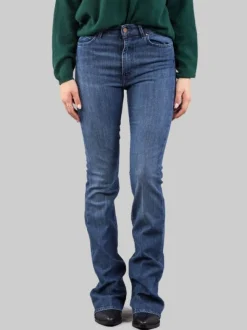 JEANS 5 TASCHE FLARE IN DENIM ELASTICIZZATO SLIM FIT