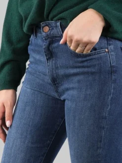 JEANS 5 TASCHE FLARE IN DENIM ELASTICIZZATO SLIM FIT