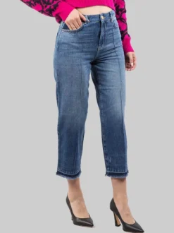 JEANS BARBRA BOYFRIEND CON PROFILI SFRANGIATI AL FONDO