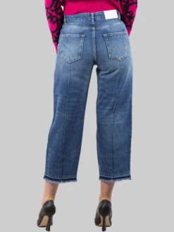 JEANS BARBRA BOYFRIEND CON PROFILI SFRANGIATI AL FONDO