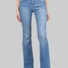 JEANS FLORA IN DENIM ELASTICIZZATO CON CINTURA