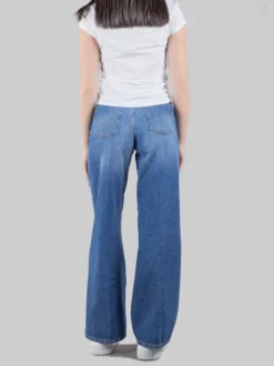 JEANS PALAZZO MODELLO 5 TASCHE LAVAGGIO MEDIO