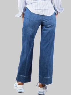 JEANS RELAXED IN COTONE ELASTICIZZATO CON ELASTICO IN VITA