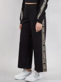 JOGGER IN COTONE CON NASTRO LOGATO