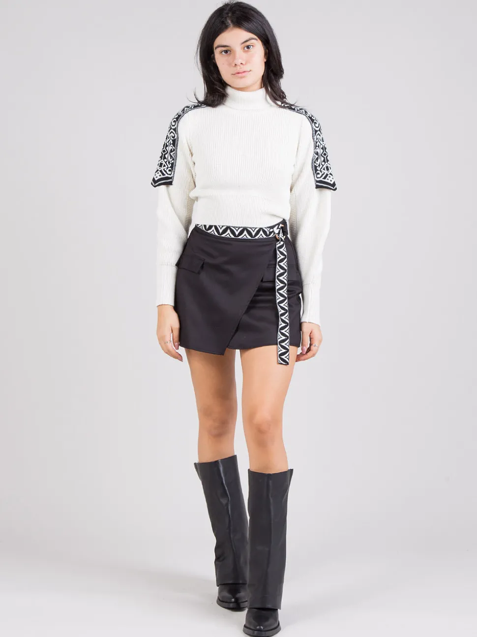 Mini gonna a portafoglio