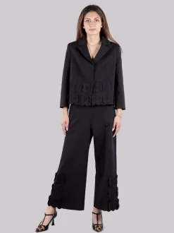 Pantaloni con fiori