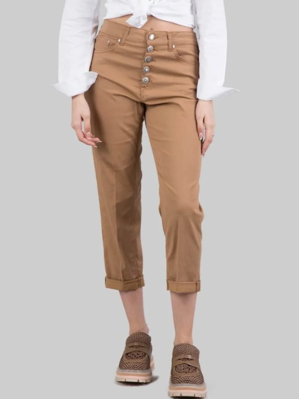 PANTALONI KOONS CON BOTTONI GIOIELLO