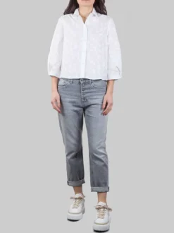PANTALONI KOONS GRIGI LOOSE FIT CON STRASS ALL OVER
