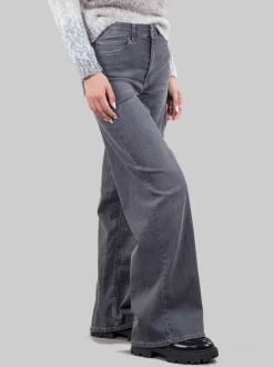 Pantaloni palazzo in denim