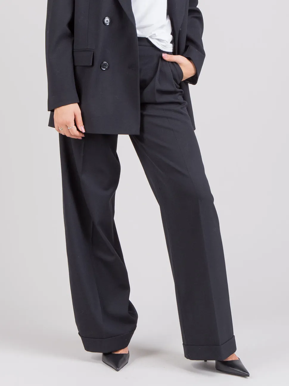 Pantaloni wide leg