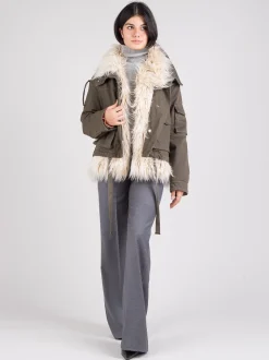 Parka con ecopelliccia