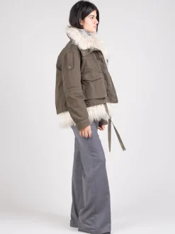 Parka con ecopelliccia