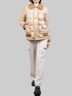 PIUMINO CORTO ARCHIVE BEIGE 3 GANCI