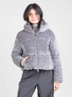 Piumino velvet paillettes