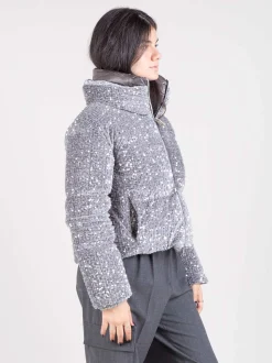 Piumino velvet paillettes
