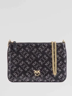 Pochette monogram strass
