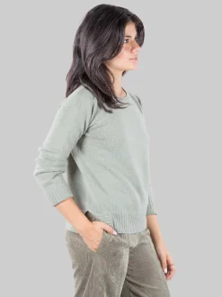 Pullover in cashmere e seta