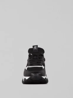 SNEAKER HYPERACTIVE NERA CON DETTAGLI IN BIANCO