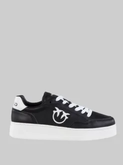 SNEAKERS BONDY IN PELLE NERE CON LOGO "LOVE BIRDS"