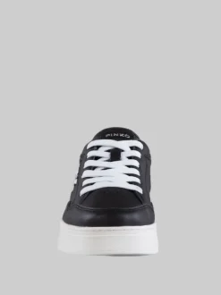 SNEAKERS BONDY IN PELLE NERE CON LOGO "LOVE BIRDS"
