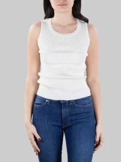 TOP AGRIMONIO BIANCO CON LOGO TRASPARENTE