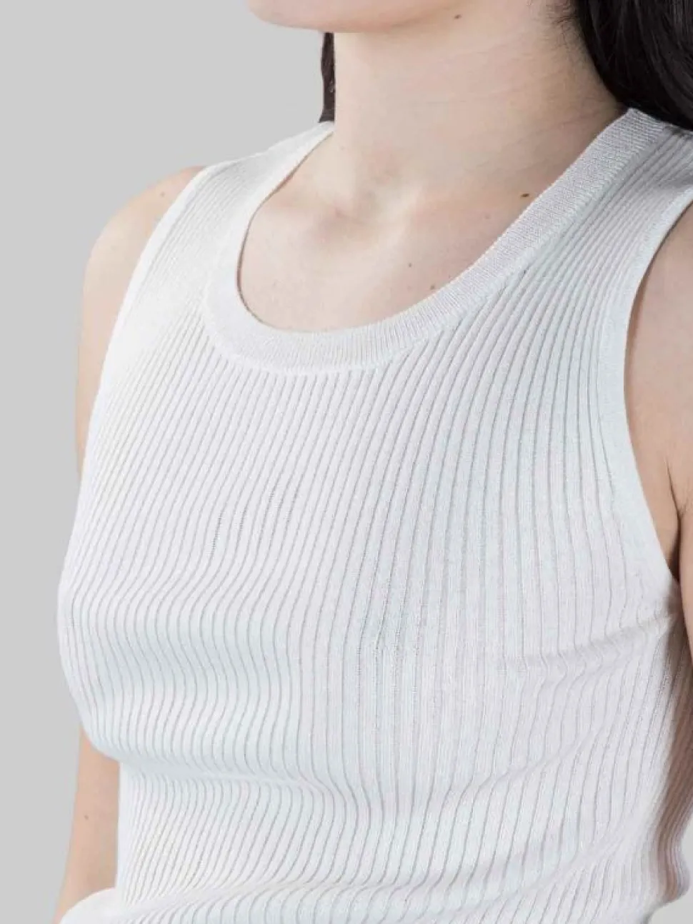 TOP AGRIMONIO BIANCO CON LOGO TRASPARENTE